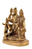 White Whale Brass Hindu God Shiv Parivar Bhagwan Shiv Parivar idol Statue Murti 5"inch
