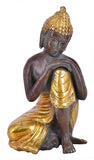 White Whale Brass Antique Buddha Idol Metal Sculpture Buddha Statue Brass Astmangal Pose Goddess Statue Home Decor Gift 
