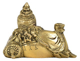 White Whale Brass Kuber Statue Religious Strength God Sculpture Idol Home Decor