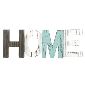 White Whale Wooden Home Decorative Sign, Standing Cutout Word Decor