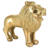 White Whale Large Gold Lion Brass Statue Showpiece Sculpture Home Decor FengShui Gift