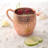White Whale Handmade 100% Pure copper hammered Moscow Mule mugs