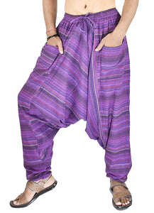 Whitewhale Men's & Womens's Cotton Summer Baggy Boho Aladdin Hippie Yoga Harem Pants