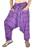 Whitewhale Men's & Womens's Cotton Summer Baggy Boho Aladdin Hippie Yoga Harem Pants