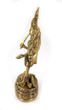 White Whale Maa Kali Brass Statue Religious Goddess Sculpture Idol