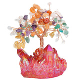 White Whale Tree Reiki Healing Crystal Gems Spiritual Feng Shui Vastu Table Décor