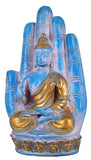 White Whale Brass Buddha Statue Murti for Home Decor Entrance Office Table Living Room Meditation Luck Gift Feng Shui Home Décor
