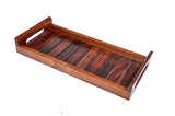 White Whale Indian Rosewood Sheesham Wood Handmade & Handcrafted Wooden Serving Tray