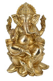 Whitewhale Brass Decor India Mangalkari Ganesha Statue (9 inches