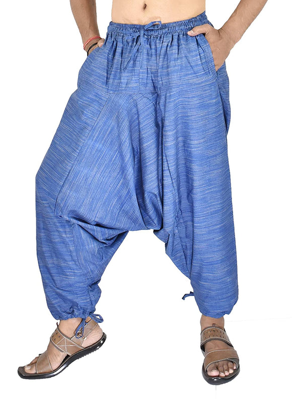 Whitewhale Men's & Womens's Cotton Summer Baggy Boho Aladdin Hippie Yoga Harem Pants