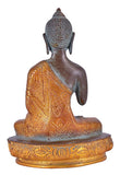 White Whale Brass Buddha Statue Murti for Home Decor Entrance Office Table Living Room Meditation Luck Gift Feng Shui Home Décor