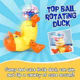 White Whale Dancing Duck Spinning Stunt Duck 360 Rotating DiscoBall Baby Crawling Toy Colorful Musical Sound & Light Toys for Kids Birthday Gift