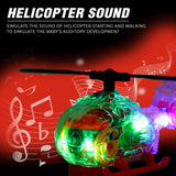 White Whale Musical Toy Battery Operated Transparent Gear Helicopter for Kids Concept Electric Toys with Bump & Go Action for Kids Light & Sound Toy for Boys Girls (Pack of 1 ) Battery Included
