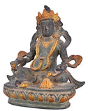 White Whale Brass Kuber Statue Religious Strength God Sculpture Idol Home Decor