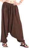 Whitewhale Men Women Cotton Baggy Hippie Boho Gypsy Aladdin Yoga Harem Pants