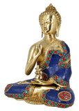 Whitewhale Abhaya Buddha Idol Tibet Buddha Brass Statue-Buddhist Buddhism Decorative Figurines