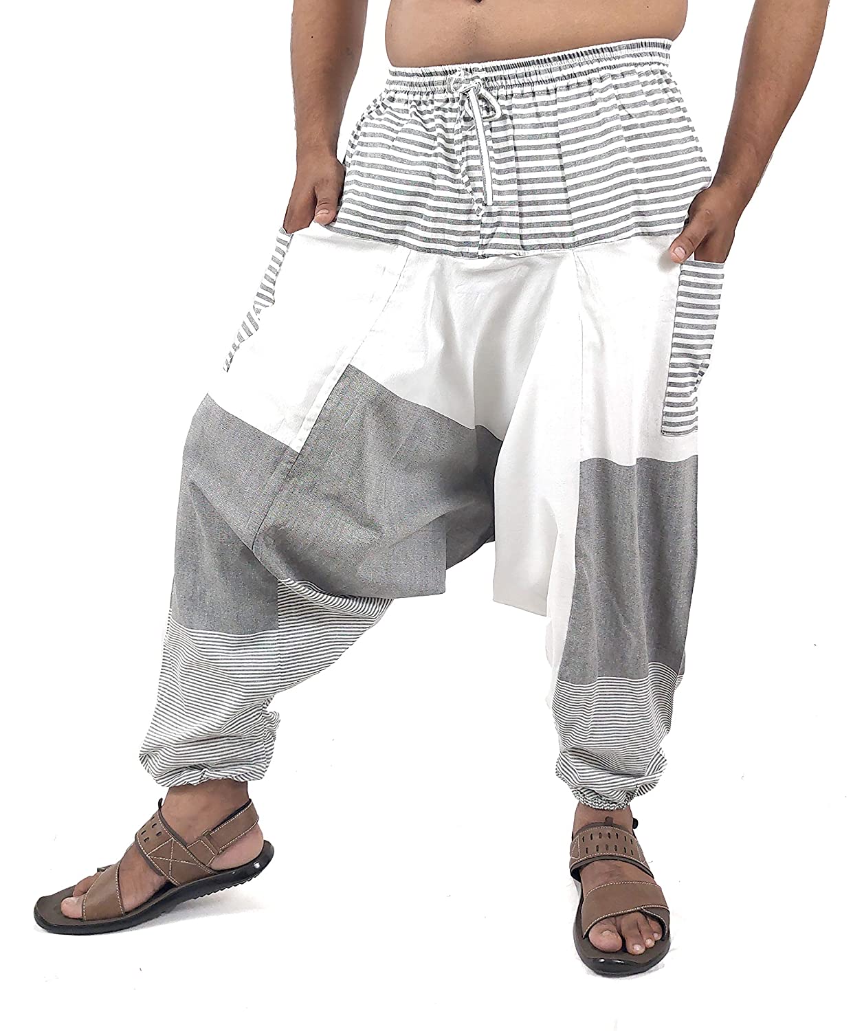 Festival Pants Men, Grey Harem Pants Mens, Hippie Pants, Grey