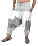 Whitewhale Men's Cotton Solid Harem Pants Yoga Trousers Hippie Pant