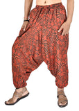 Whitewhale Mens Womens Cotton Printed Harem Pants Pockets Yoga Trousers Hippie