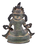 White Whale Brass Kuber Statue Religious Strength God Sculpture Idol Home Decor