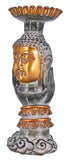 White Whale Brass Buddha Statue Murti for Home Decor Entrance Office Table Living Room Meditation Luck Gift Feng Shui Home Décor