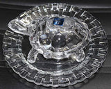 White Whale Crystal Tortoise in Plate Feng Shui Vastu - Best Gift for Career and Luck