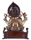 White Whale Ganesha Bhagwan Idol Ganesha Statue Ganpati Murti for Home Entrance Decor Luck Gift Home Decor