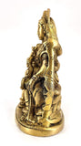 White Whale Shiva Parvati Ganesh Idol Shiv Parivar Brass Murti  Statue Sculpture