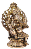 White Whale Ganesha Bhagwan Idol Ganesha Statue Ganpati Murti for Home Entrance Decor Luck Gift Home Decor