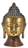 White Whale Brass Antique Buddha Head Statue Idol Figurine Home Decorative Showpiece Home Decor