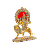 White Whale Durga Maa Murti,Shero vali ma Metal Statue for Navratri Pooja,Temple Pooja,Decor Your Home & Office,Religious Idol Gift Article,Showpiece Figurines