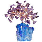 White Whale Tree Reiki Healing Crystal Gems Spiritual Feng Shui Vastu Table Décor