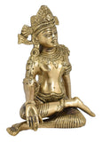 White Whale Brass Lord Indra Statue Figurine Home Décor Gifts Item