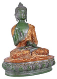 White Whale Brass Buddha Statue Murti for Home Decor Entrance Office Table Living Room Meditation Luck Gift Feng Shui Home Décor
