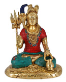 Whitewhale Lord Shiva Brass Statue Idol Sculpture Hindu God Natraja Shiv Figurine