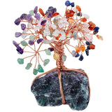 White Whale Tree Reiki Healing Crystal Gems Spiritual Feng Shui Vastu Table Décor