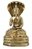 White Whale Brass Buddha in Blessing Posture Buddhism Idol feng Shui Home Decorative Showpiece