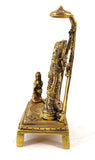 White Whale Ram Darbar - Lord Rama Laxman And Sita Hanuman Brass Statue Religious Sculpture Idol