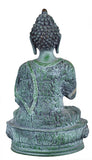 White Whale Brass Buddha Statue Murti for Home Decor Entrance Office Table Living Room Meditation Luck Gift Feng Shui Home Décor