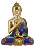Whitewhale Abhaya Buddha Idol Tibet Buddha Brass Statue-Buddhist Buddhism Decorative Figurines