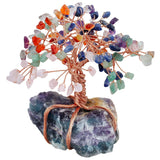 White Whale Tree Reiki Healing Crystal Gems Spiritual Feng Shui Vastu Table Décor