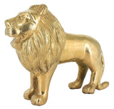 White Whale Large Gold Lion Brass Statue Showpiece Sculpture Home Decor FengShui Gift