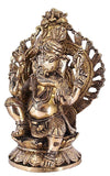 White Whale Ganesha Bhagwan Idol Ganesha Statue Ganpati Murti for Home Entrance Decor Luck Gift Home Decor