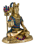 White Whale Lord Shiva Brass Statue Idol  Hindu God Natraja Shiv Figurine Home Decor