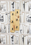 White Whale Wall-Mounted Wooded Coffee Mug Holder, Beer Mug Holder Kitchen Storage Rack