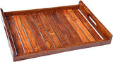 White Whale Indian Rosewood Sheesham Wood Handmade & Handcrafted Wooden Serving Tray