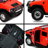 White Whale Scale Rechargeable R/C H2 Hummer with Opening Doors & Glowing Headlights.