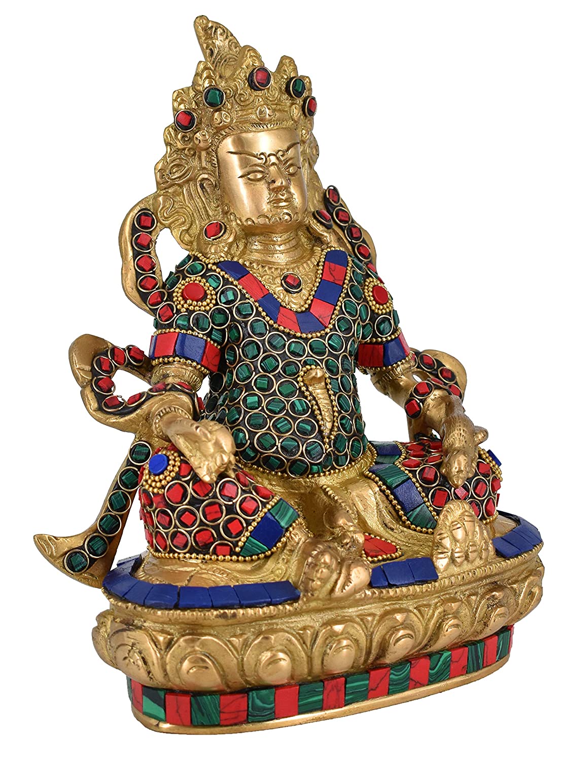 White Whale Brass Kuber Statue Religious Strength God Sculpture ...