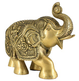 White Whale Large Gold Elegant Brass Statue Showpiece Sculpture Home Decor FengShui Gift