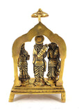 White Whale Ram Darbar - Lord Rama Laxman And Sita Hanuman Brass Statue Religious Sculpture Idol